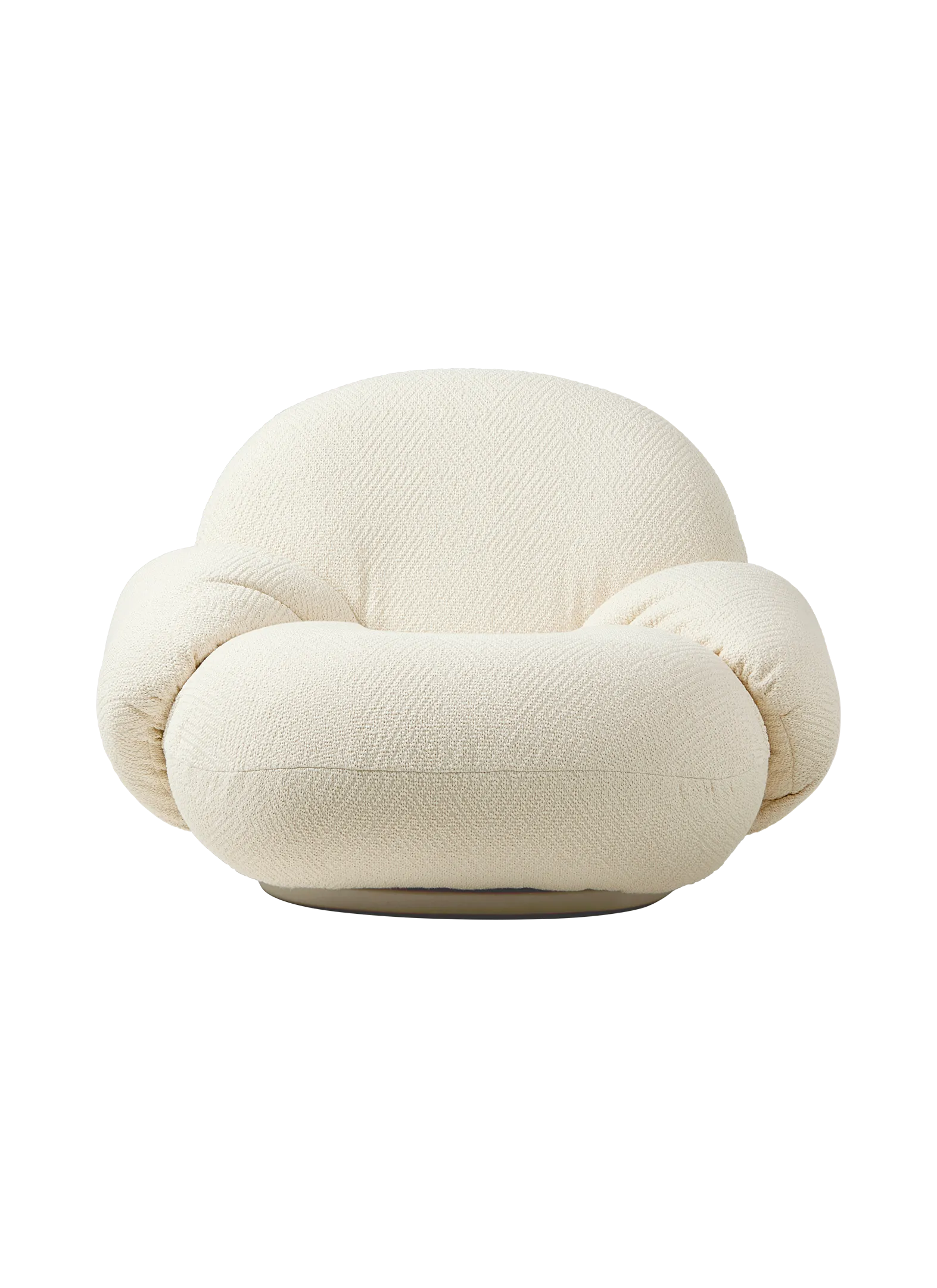 VINTAGE UNBORN CALF CUSHION ハラコ 縦45 横45 GUBI Pacha Lounge Chair, with armrest